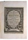 FENELON, FRANÇOIS. Les Aventures de Télémaque.  2 vols.  1785.  Lacks one plate.